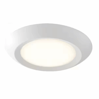 Commercial Electric 564131110 10 in. 18-Watt Color Selectable LED Flush Mount Disk Light J-Box Compatible Dimmable 1500 Lumens