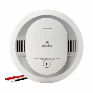 Kidde 21031482 Hardwired Smoke Detector with Interconnected Alarm and LED Warning Lights