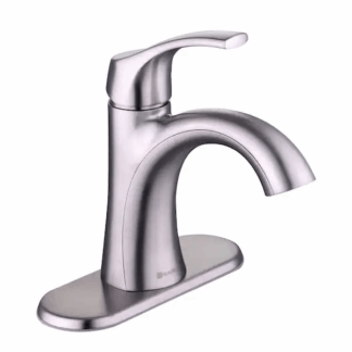 Glacier Bay 1007 911 215 Arnette Single Hole Single-Handle Bathroom Faucet in Brushed Nickel