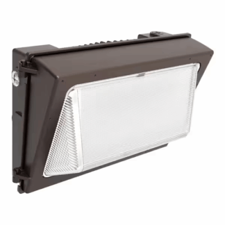 Commercial Electric WP120CE/1 400-Watt Equivalent, Integrated LED Bronze Dusk to Dawn Wall Pack Light, 3000K-5000K