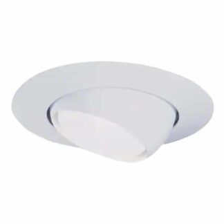 Halo 78P 6 in. White Recessed Ceiling Light Trim with Adjustable Eyeball