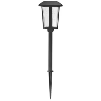 Hampton Bay 43184 Callaway Black Integrated LED Weather Resistant Outdoor Solar Path Light (4-Pack)