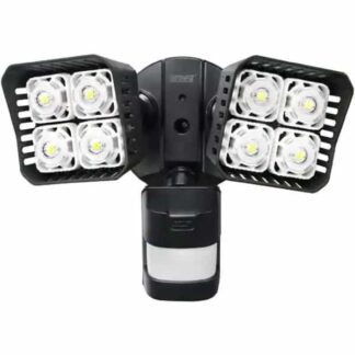 SANSI 01-04-001-010306 30-Watt 3400 Lumens 180-Degree Black Motion Activated Outdoor Integrated LED 5000K Waterproof Flood Light