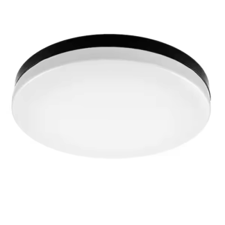 Commercial Electric 92056 Flexinstall LED 12 in. Black Edge to Edge Lens Flush Mount Light Recessed Light for Home with 5CCT + DuoBright Dimming