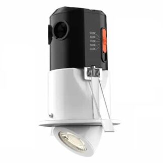 Commercial Electric 2003031702 Premium Downlight 3 in. 2700K - 5000K White New Construction/Remodel Recessed Integrated LED Gimbal Kit