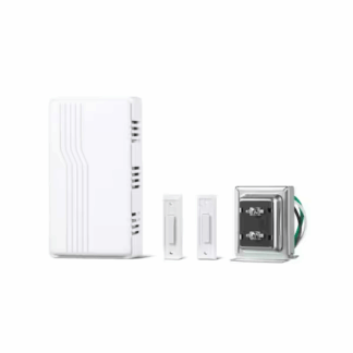 Defiant 18000043 Wired Contractor Doorbell Kit with 2 Wired Push Buttons, White