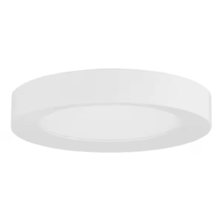 Home Decorators Collection JXM3001L/WH Calloway 11 in. Matte White LED 5CCT Flush Mount