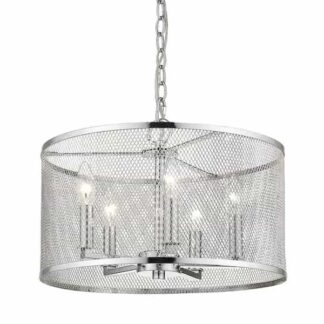 Golden Lighting 2245-5 CH London 5-Light Pendant No Cage in Chrome