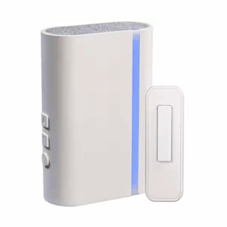 Defiant DF-3015-00 Wireless Wi-Fi Smart Plug-In White Doorbell Kit with Wireless Push Button Powered by Hubspace