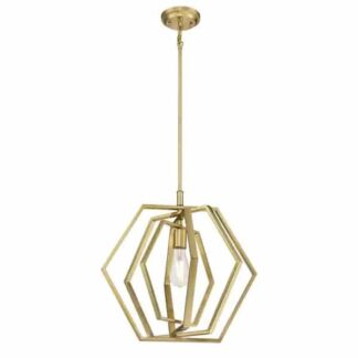 Westinghouse 6351200 Holly 1-Light Champagne Brass Pendant