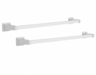 Franklin Brass D2424PC-2PK Futura 24 in. Towel Bar Bath Hardware Accessory in Polished Chrome (2-Pack)