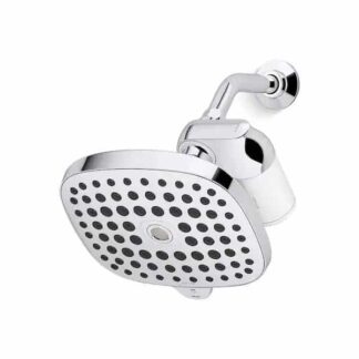 KOHLER K-R24670-G-CP Aquifer 3-Spray Pattern 1.75 GPM 8.8625 in. Wall-Mount Fixed Shower Head with Filtration System in Polished Chrome