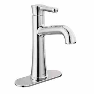Delta 15860LF Greydon Single Handle Single-Hole Bathroom Faucet in Polished Chrome