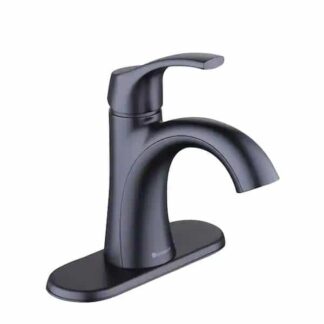 Glacier Bay 1007 747 515 Arnette Single Hole Single-Handle Bathroom Faucet in Matte Black