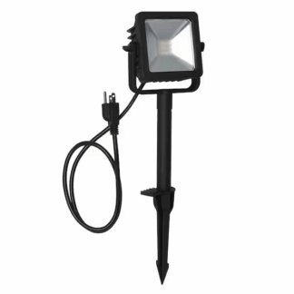 Hampton Bay G09457 Plug-In Black Integrated LED Outdoor Landscape Flood Light