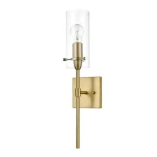 Light Society LS-W238-BB-CL Montreal Brushed Brass Wall Sconce with Clear Glass
