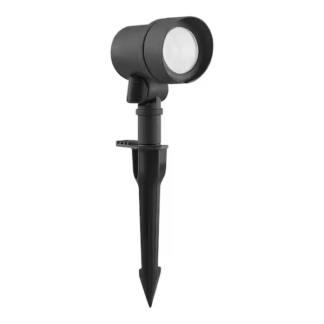 Home Decorators Collection IZC5101LX-01/BK Rodham Black Low Voltage Hardwired Landscape Flood Light with Integrated LED and Adjustable Lamp Head