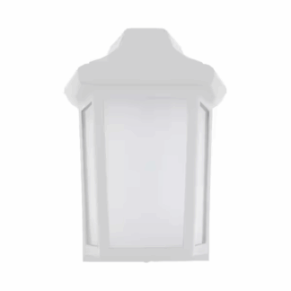 SOLUS SPC230FMF-LE26W-WH Sedona 1-Light White LED Outdoor Wall Lantern Sconce (1-Pack)
