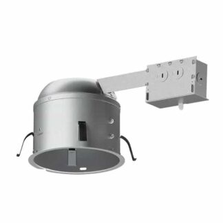 Halo H2750RICAT H2750 6 in. Aluminum LED Recessed Lighting Housing for Remodel Shallow Ceiling, T24, Insulation Contact, Air-Tite 6 - Pack
