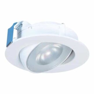 Halo HLA406FL9FS1EMWR HLA 4 in. Color Selectable (2700K-5000K) Canless Recessed Narrow Beam Adjustable Gimbal Trim Integrated LED Kit