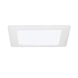 Halo 10P 9 in. White Recessed Ceiling Light Square Trim with Glass Albalite Lens
