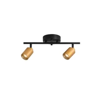 Vidalite CE1008570 Modern 1 ft. 2 Head-Light, Gold, Integrated LED Fixed Track, Lighting Kit with Rotating Heads