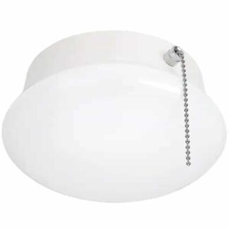 Commercial Electric 54484145 Spin Light 7 in. Closet Light LED Flush Mount with Pull Chain Hallway Lighting Stairway Lighting Garage LED Light