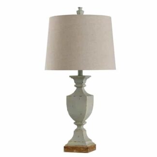 StyleCraft L315786ADS Poly 30.25 in. Blue, Brown Table Lamp
