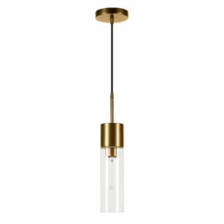 Meyer&Cross PD0300 Lance Brass Metal and Glass Pendant
