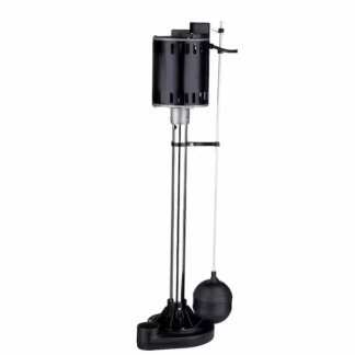 LEO PES033 1/3 HP Pedestal Pump with Stainless Steel Column and Cast Iron Base