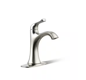 KOHLER R28795-4D-SN Sundae Single Handle Single Hole Bathroom Faucet in Vibrant Polished Nickel