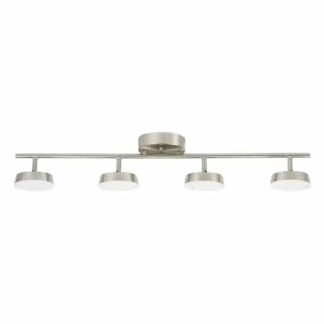 Alsy 23055-001 2.6 ft. 4-Light Brushed Nickel Integrated LED Fixed Track Lighting Kit