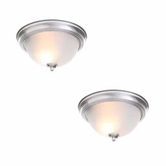 EFG8012A-BN 13 in. 2-Light Brushed Nickel Flush Mount