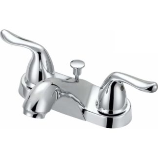 Glacier Bay Constructor (217 251) 4 in. Centerset 2-Handle Bathroom Faucet in Chrome