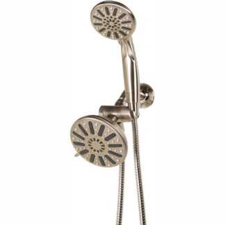 Glacier Bay (1003 103 094) 6-spray 5 in. Dual Shower Head and Handheld Shower Head in Brushed Nickel