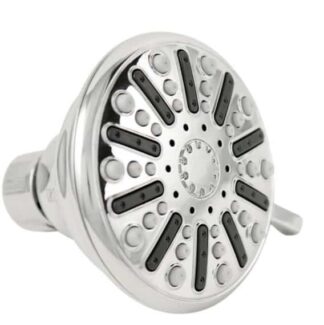 Glacier Bay 1002-847-992 3-Spray 3.5 in. Single Wall Mount Fixed Adjustable Shower Head in Chrome