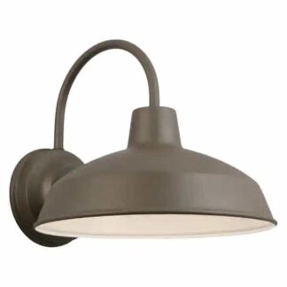 Hampton Bay IZH1691L-2 Bronze Outdoor LED Barn Light Wall Lantern Sconce