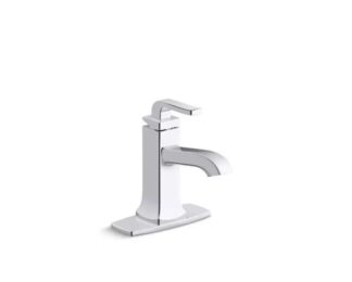 KOHLER Rubicon R76214-4D-CP Single Hole Single-Handle Bathroom Faucet in Polished Chrome