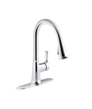 Kohler Tyne R21415-CP Single-Handle Pull-Down Sprayer Kitchen Faucet in Polished Chrome