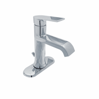 WS84760 Single-Handle Single-Hole Bathroom Faucet with Drain Kit Included in Chrome