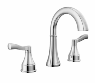 Delta 35822LF Faryn 8 in. Widespread Double-Handle Bathroom Faucet in Polished Chrome