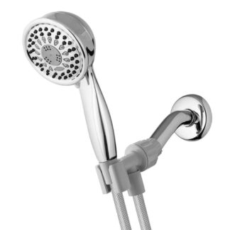 Waterpik TAV-553E 5-Spray 3.5 in. Single Wall Mount Low Flow Handheld Shower Head in Chrom