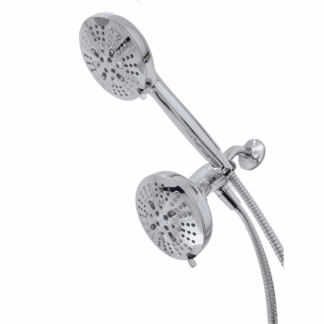 200C0 8-Spray 4.75 in. Dual Wall-Mount Fixed and Handheld Shower Head, 1.75 GPM, in Chrome