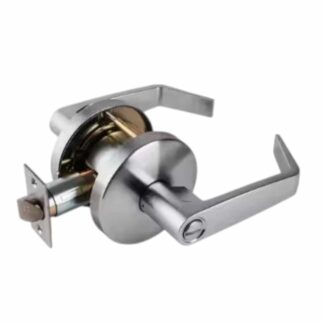 Universal Hardware UH40018 Heavy Duty Commercial Cylindrical Privacy (bed/bath) Lever ADA UL 3-Hour Fire ANSI Grade 2 Satin Chrome