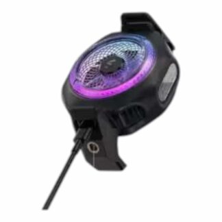 BIBIVIS GF82_D4I Magnetic Cell Phone Cooler 4Pro, Portable RGB Cooling Fan with Removable Grip, App-Controlled Smart Temperature Control