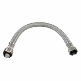 Everbilt EBBS12P34F18 1/2 in. PTC x 3/4 in. FIP x 18 in. Braided Stainless Steel Water Heater Connector