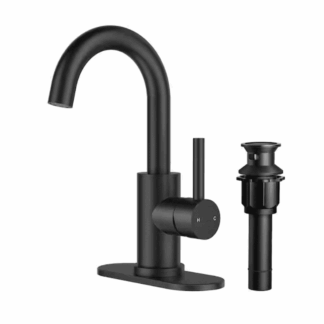 Forious pro H3D52B Single Hole 1-Handle Bathroom Faucet in Matte Black