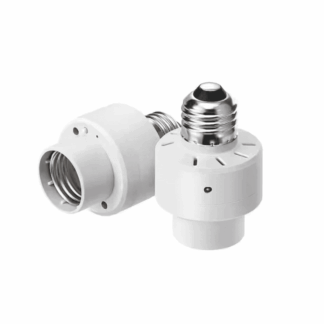 HSLS02B 100-Watt Incandescent/CFL/LED/Halogen Screw-In Dusk to Dawn Light Control Sensor Socket, White (2-Pack)