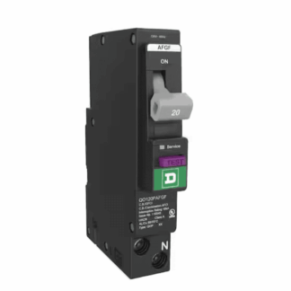 Square D QO120PAFGFC QO 20 Amp 120-Volt Single-Pole Plug-On Neutral Dual Function (CAFCI and GFCI) Circuit Breaker