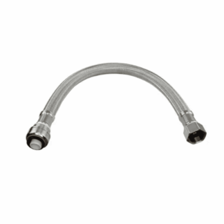 Everbilt EBBS34PF24 3/4 in. PTC x 3/4 in. FIP x 24 in. Braided Stainless Steel Water Heater Connector